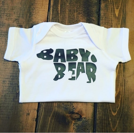 Baby Bear Onesie or Shirt Bear Onesie Or Shirt by MommyMadeItGa