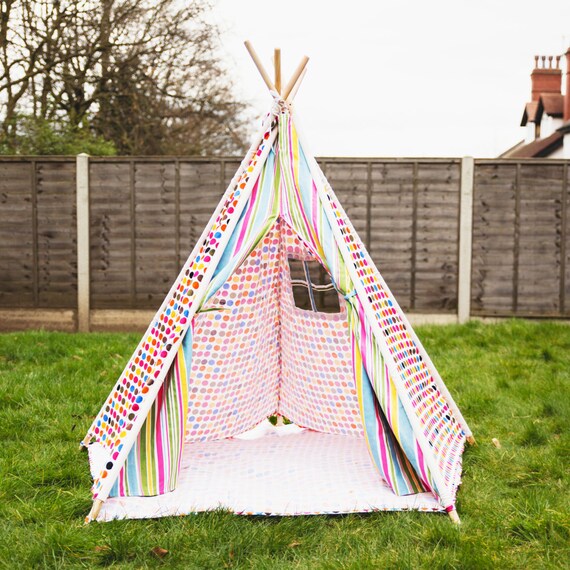 Polkadot Wigwam Childrens Play Tent by Contempohome on Etsy