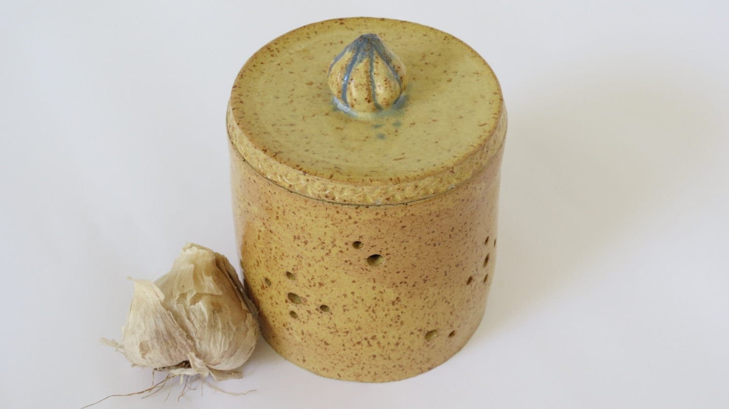 Garlic Keeper Large Stoneware Handmade Garlic Keeper