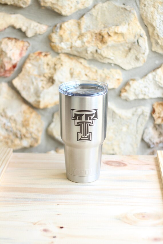 Texas Custom YETI Engraved Yeti Stainless Steel Mug Etched