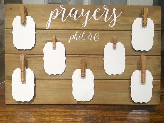 Prayer Board // Wooden Prayer Sign // Prayer Request