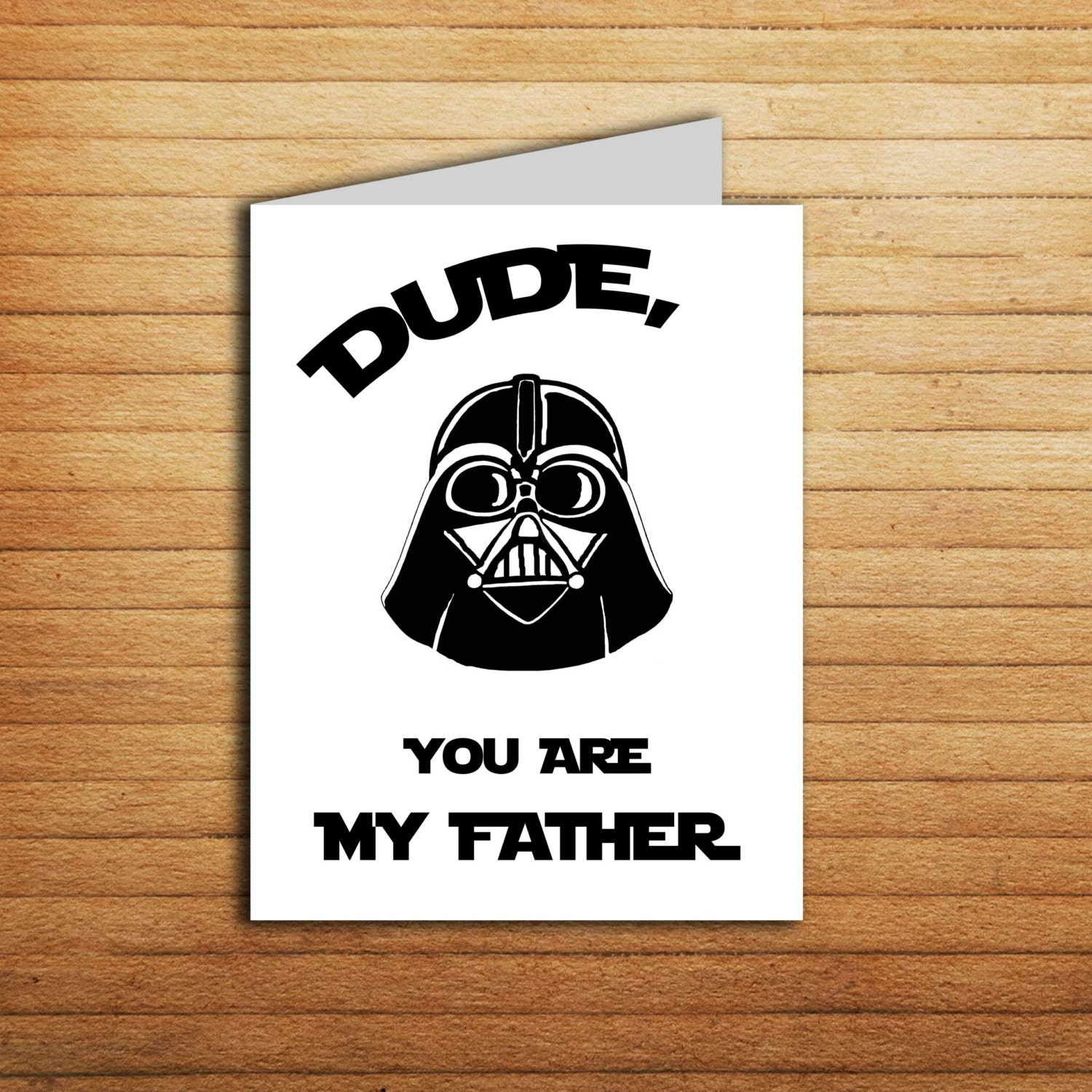 Darth Vader Father's Day card Dad Dude You are by EnjoyPrintable