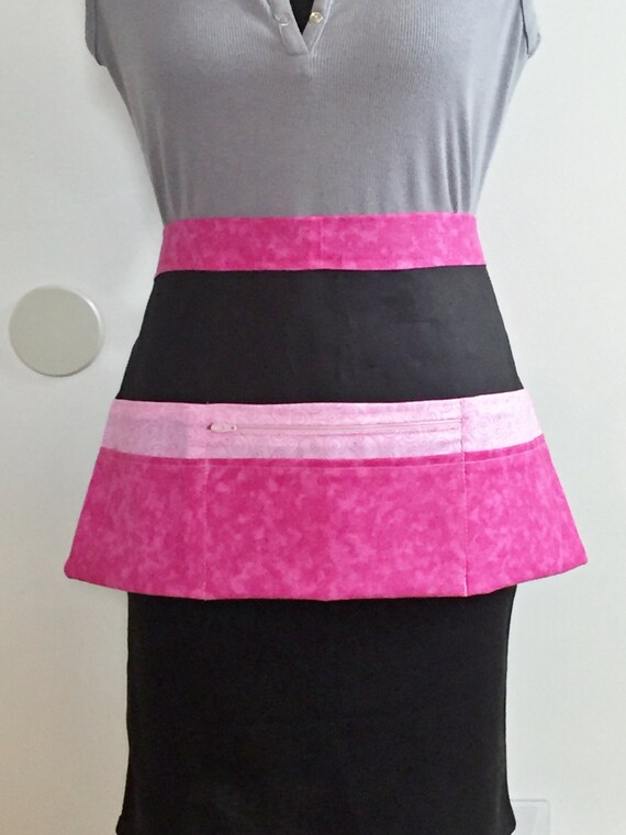 Items similar to Vendor Aprons, Zipper Pocket Apron, Half Apron, Craft
