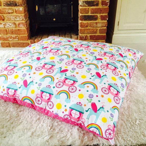 Huge Floor Cushion Girls Bedroom Oversized by SamAndRigbyBabywear