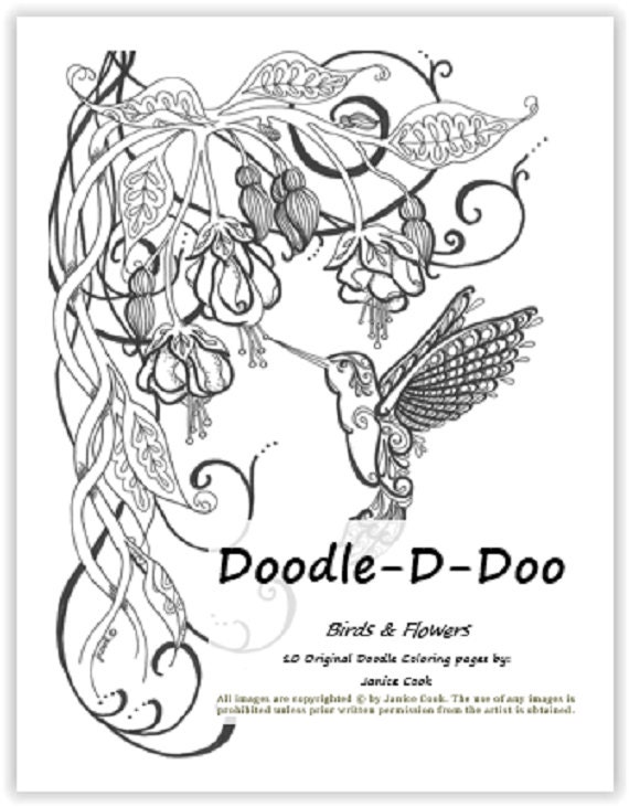 Doodle D Doo Coloring Pages 2 Birds And Blooms