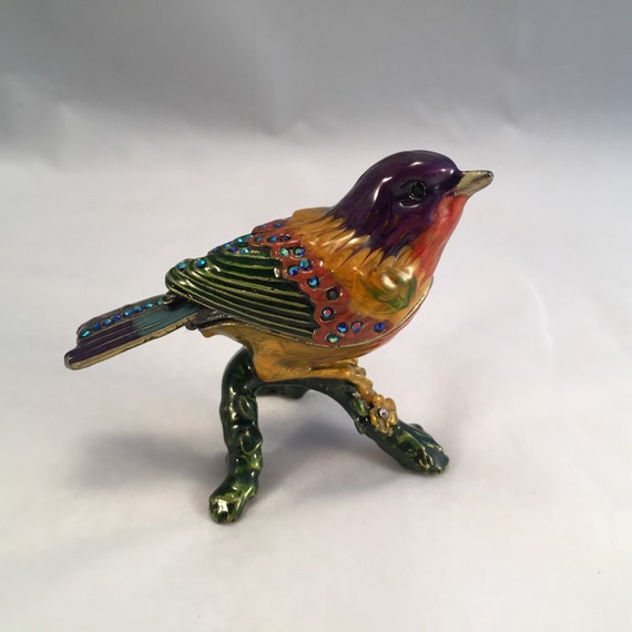 bird box crystal jeweled painted bunting by bird box crystal jeweled painted bunting by