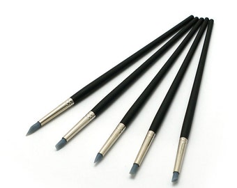 Pottery Clay Color Shapers Polymer Clay Sculpture Tools Oil Drawing Painting Brushes Crafts Wipe Out Cake Decor Tools Nail Art Tools