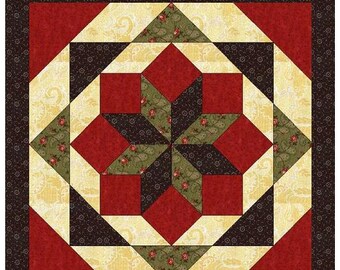 Light weight, easy to install Mountain Star Barn Quilt with Free Shipping, 2'x2', 3'x3', 4'x4'