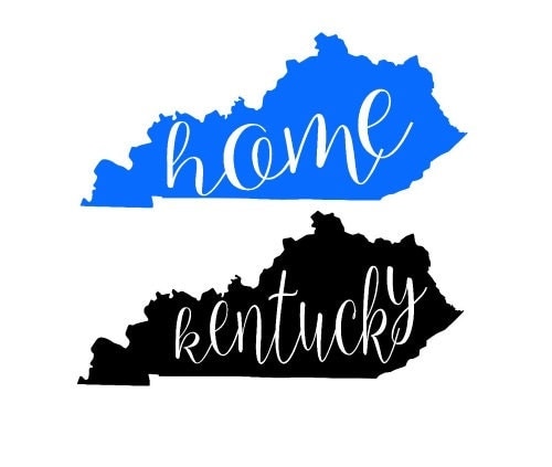 Download Kentucky state home outline shape SVG DXF by OhThisDigitalFun