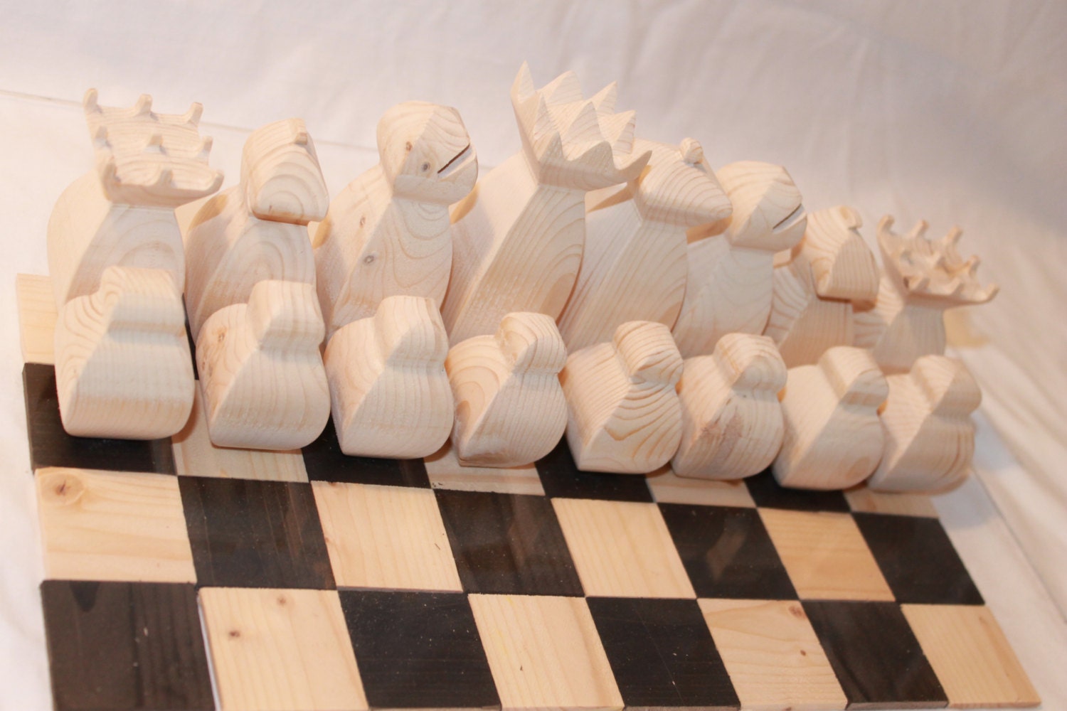 Scroll saw Pattern Chess Set Simple.