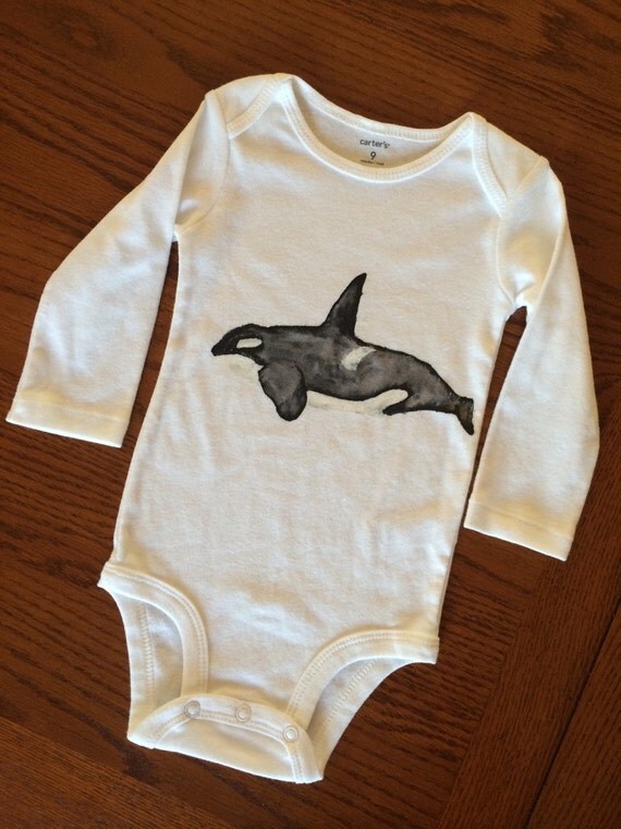 Items similar to Orca Whale Onesie on Etsy