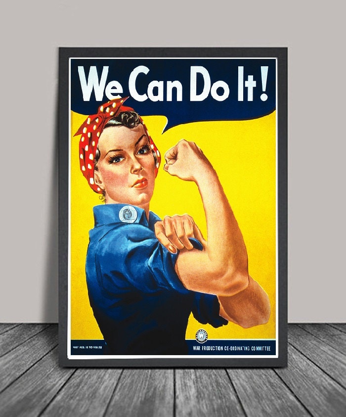 Pin Up Girls We Can Do It Propaganda Vintage by ThunderCool