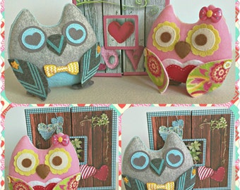 Owl, Spring Owl, Cute Owl, Handmade Owl, Stuffed Owl, Stuffed Animal, Home and Holiday Decor, Handmade Animal, Easter Decoration
