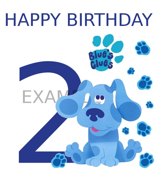 Download Happy Birthday Blue Clues 13 8 x 10 T Shirt Iron On