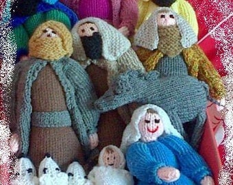 New Hand Knitted Nativity Set For Christmas