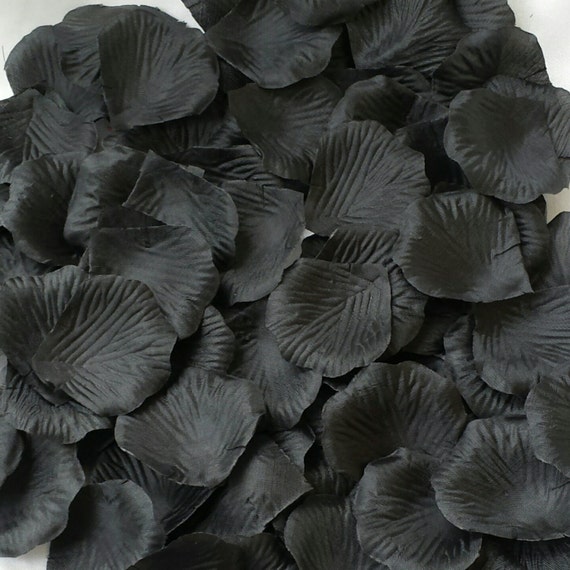 500pcs Black Petals Black Rose Petals Black Wedding Petals