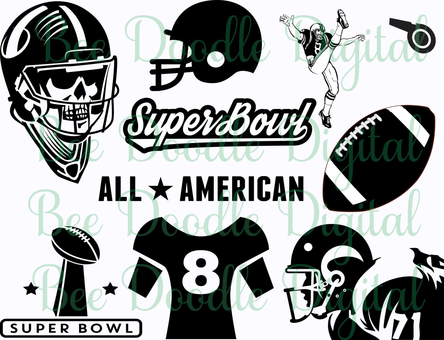 Download Football SVG File / SVG Cut File / Superbowl / by ...