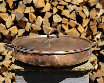Handmade Paella Copper Pan