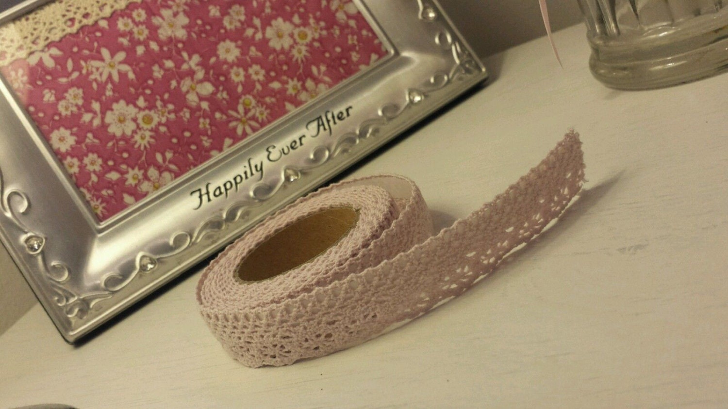 Fabric Lace Washi Tape Self Adhesive Stick On Pastel Shabby