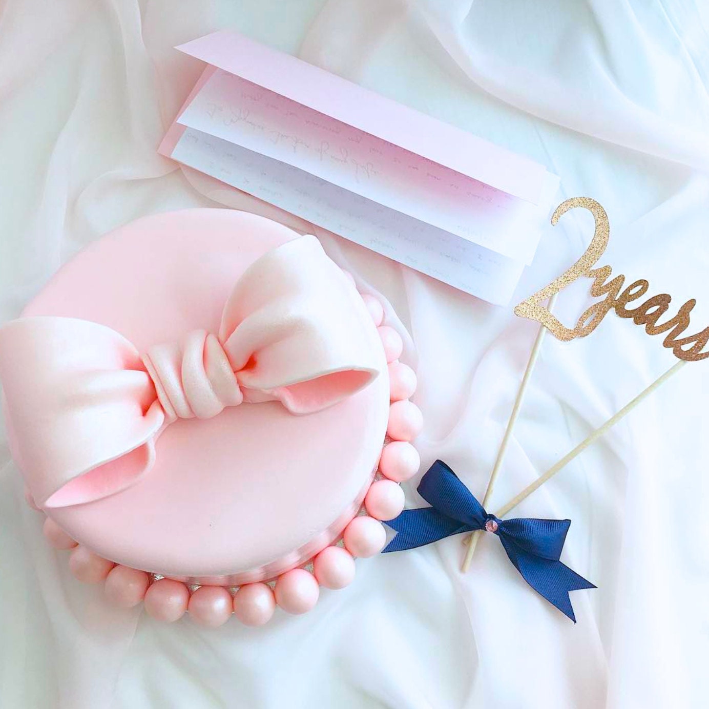 Fondant Bow Cake