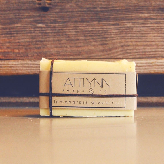 Items similar to Grapefruit Lemongrass Essential Oil All Natural Soap