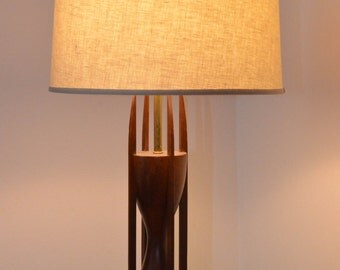 Pair of Sculptural Modeline Lamps