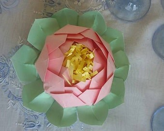 Lotus flower origami/origami Lotus Flower centerpieces/wedding table centerpieces