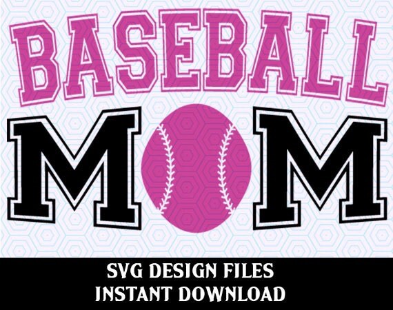 Download Baseball Mom SVG Vinyl Cutter Decal for Mugs T Shirts Cars