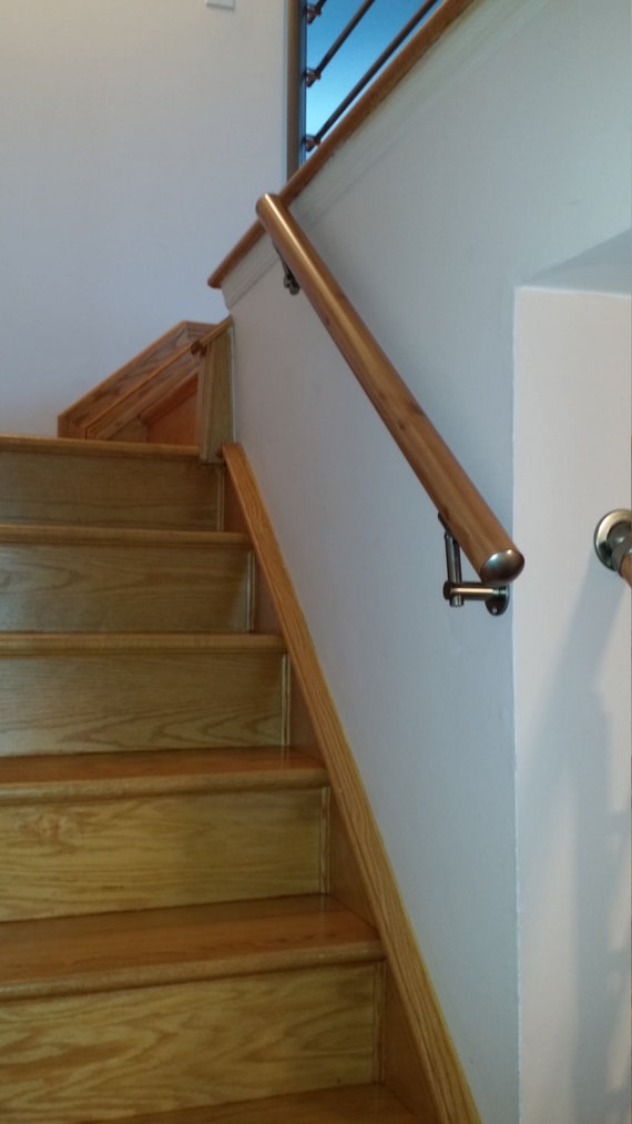 29 Best Pictures Wall Banister Rail - 1.8mtr Brushed Nickel Metal Wall Mounted Handrail ...