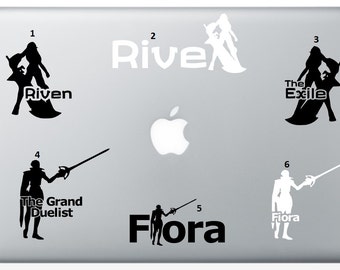 Fiora or Riven League of Legends Decal for Car or Laptop