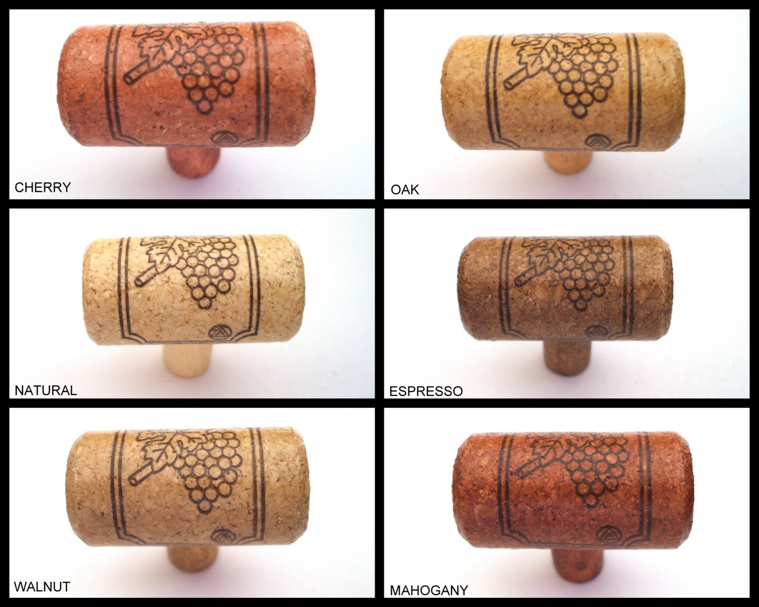 Merlot Series WINE CORK KNOBS