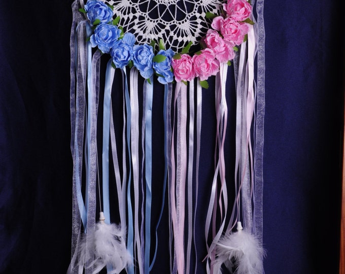 Dreamcatcher white Dream Catcher blue pink Dreamcatcher New Dream сatcher gift idea dreamcatchers boho dreamcatcher wall handmade mobile