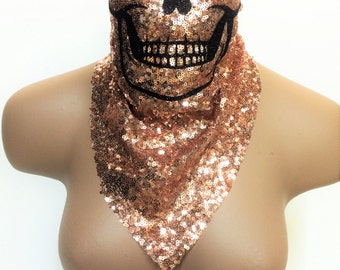 Burning Man Clothing Women, Music Festival Clothing, Burning Man Clothing. Skull Mask, EDC Outfit, Festival Outfit, EDC Mask, EDM Mask,