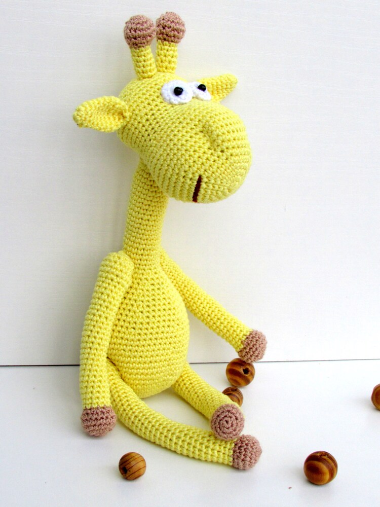 Giraffe soft toy yellow giraffe giraffe baby toy by PostilToys