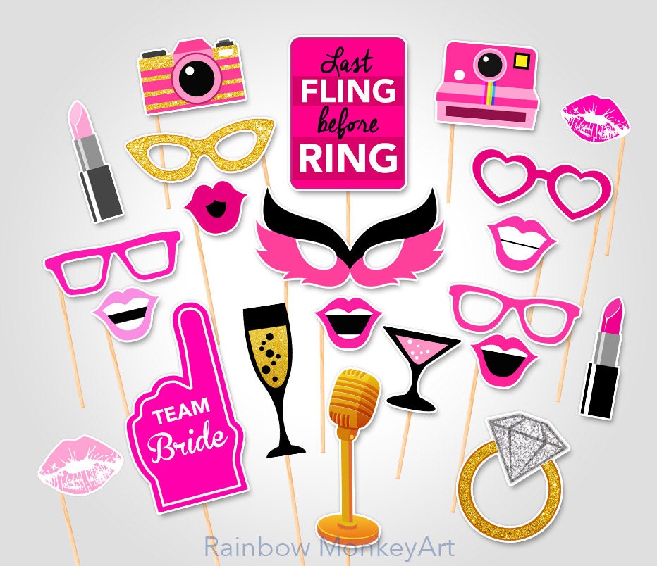 Free Printable Hen Party Photo Booth Props - Printable Word Searches