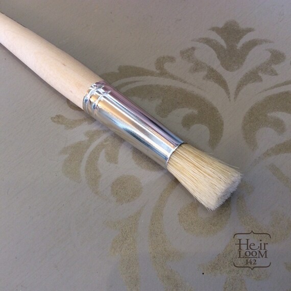 Professional Stencil Brush Nb 8 Natural Bristles Made in