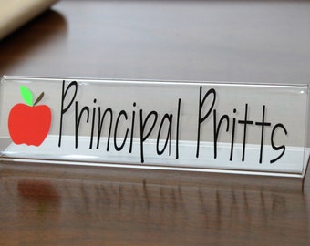 Desk Name Plate Teacher Nurse Office Staff name plates, Principal Desk Nameplate Coach Desk Name Plate, Teacher Appreciation Gift