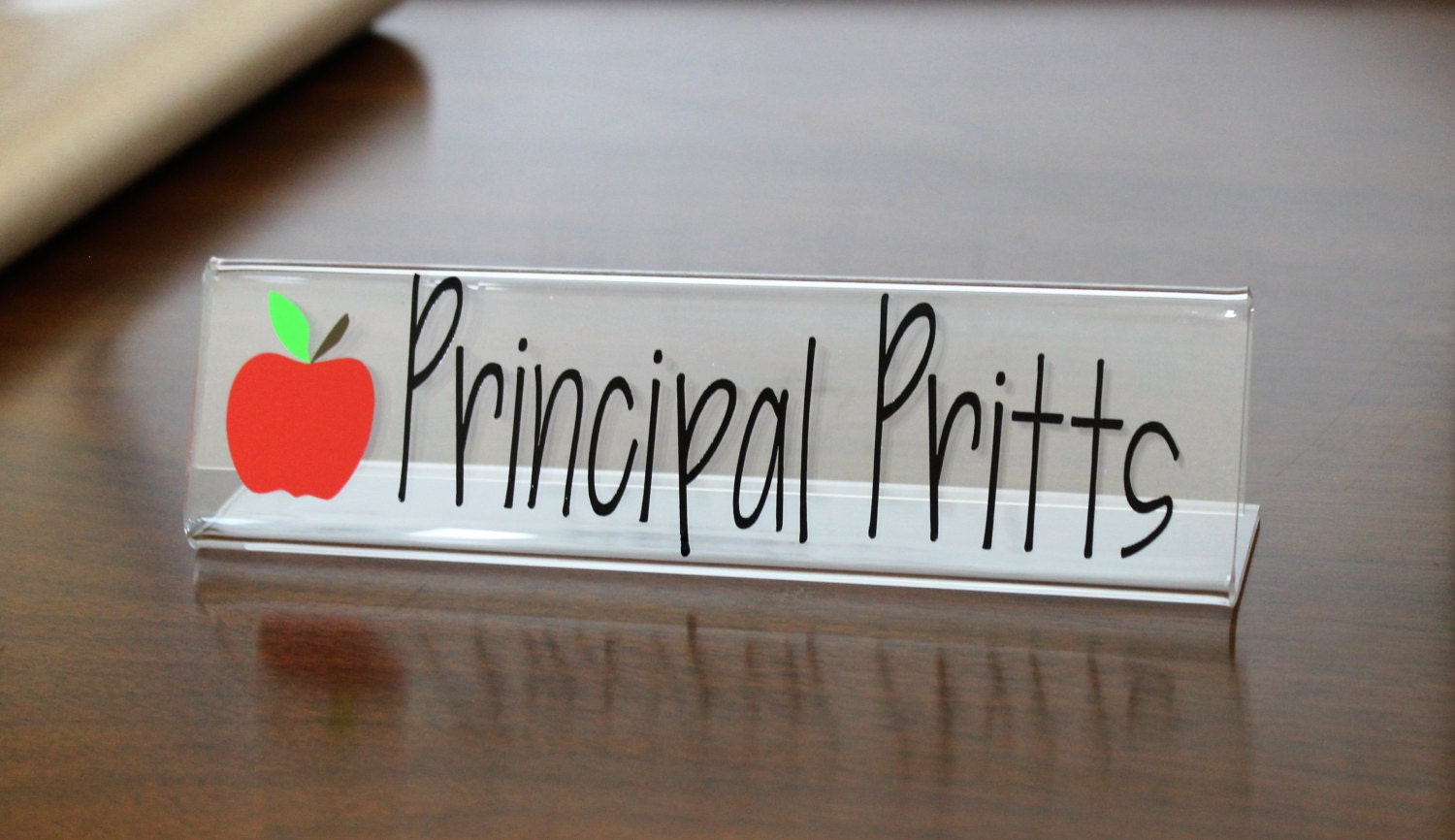 Desk Name Plate Teacher School Nurse Office Staff name