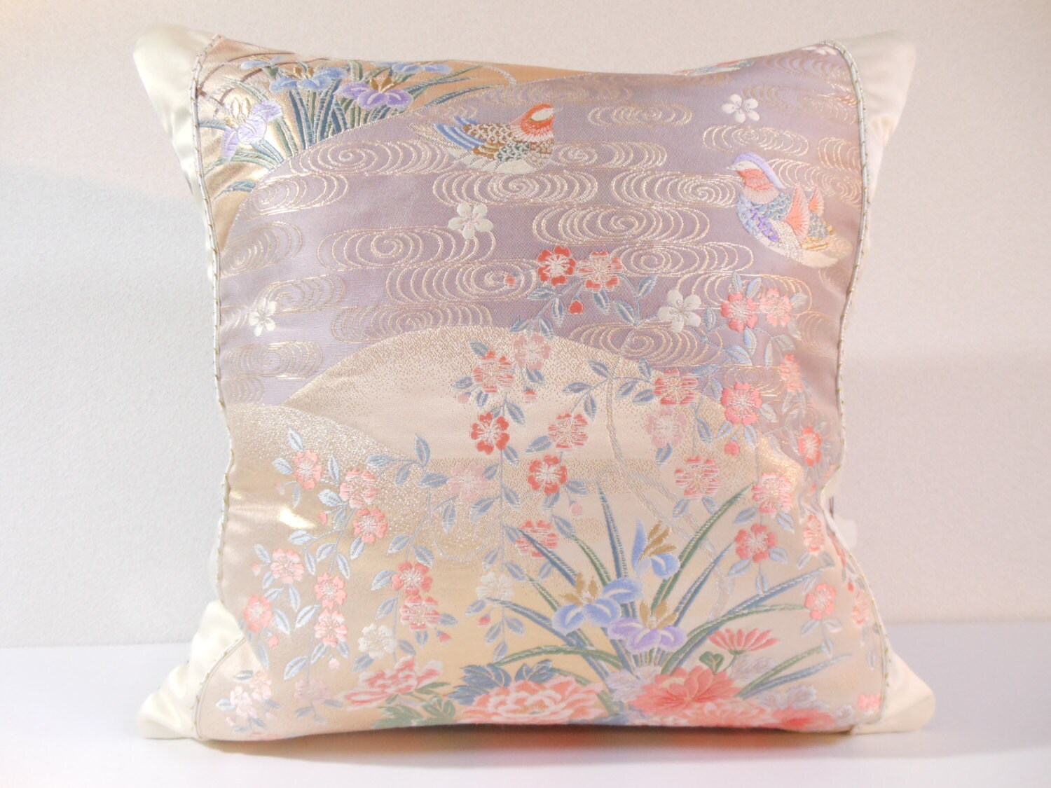 Japanese Silk Kimono Obi Pillow 299 decorative pillow