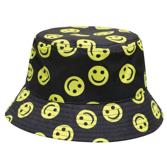 City Hunter Bd1740 Smile Face Emoji Bucket Hats 3 by CITYHUNTERHAT