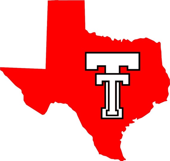 Texas Tech Vinyl Decal/Sticker for Yeti Car by HubCityDecals