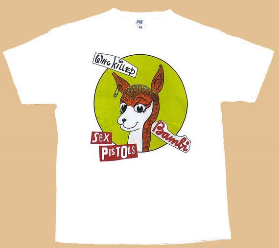 Sex Pistols Who Killed Bambi T Shirt 100 Cotton By Gnelia On Etsy