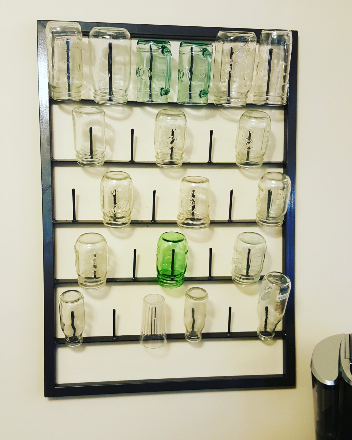 Mason Jar Drying Rack by on Etsy