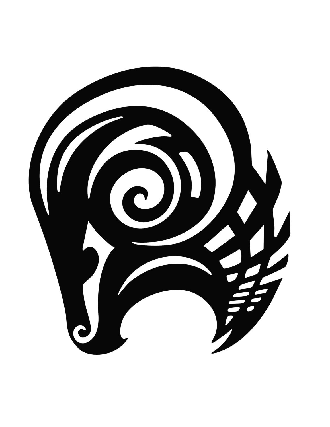  Aries  Zodiac  Sign Tribal 