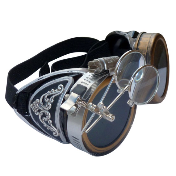 Steampunk GogGLes VicTORian Novelty Glasses cosplay Antique filigree S3 by rustyobservatory steampunk buy now online