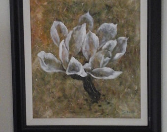 Magnolia signed original Oil Painting