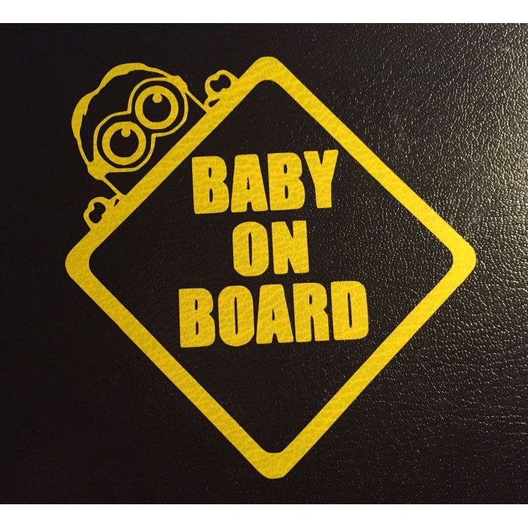 Minion Baby on Board Vinyl Decal Sticker