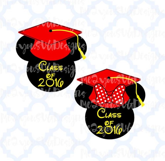 Download Graduation Mickey and Minnie SVGEPSPNGStudio by ...
