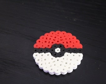 Perler Pokeball Keychain or Magnet