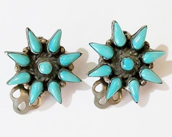 Vintage Southwest designed Clip On Earrings